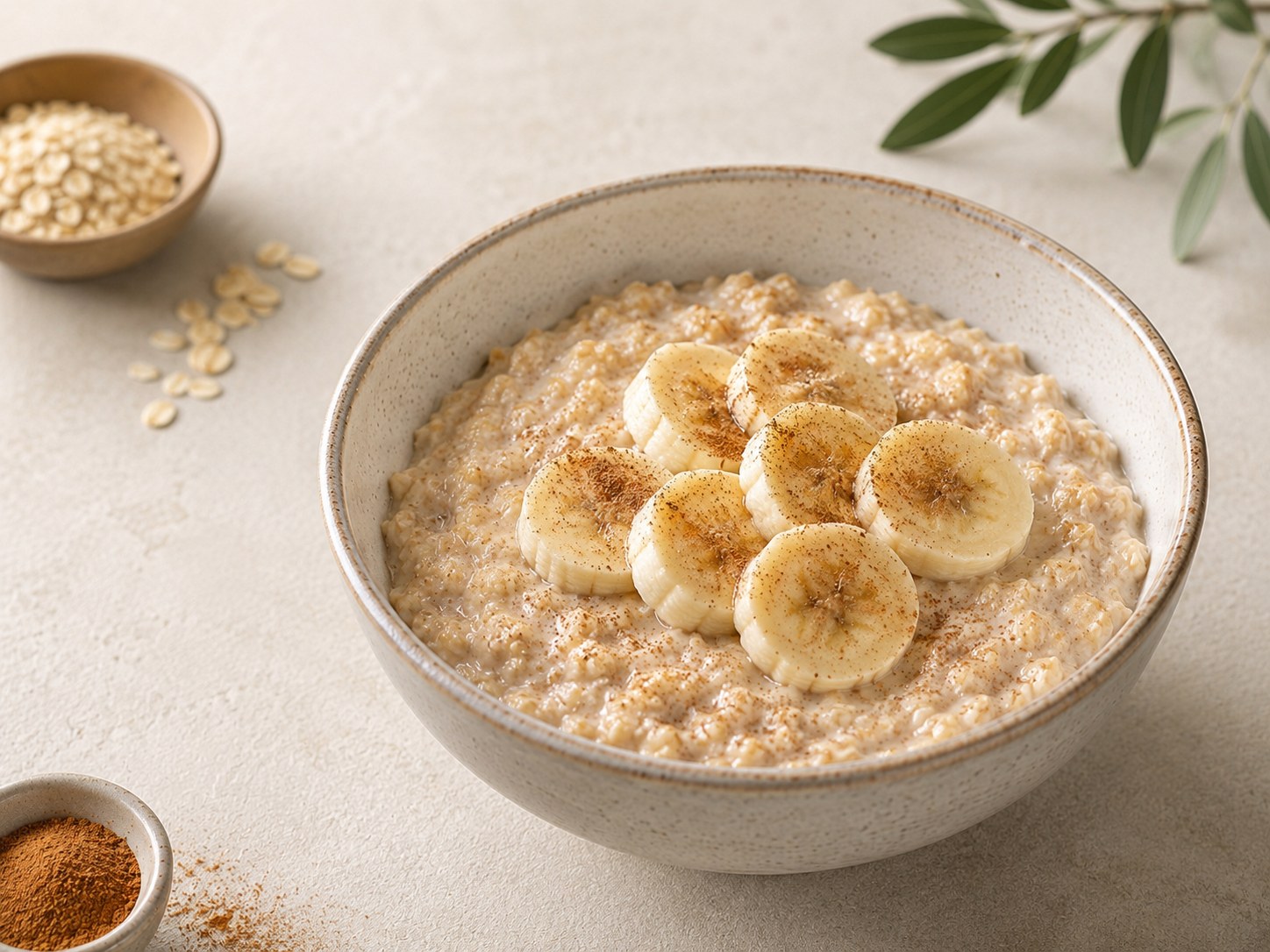 Foto de Avena proteica con plátano y canela