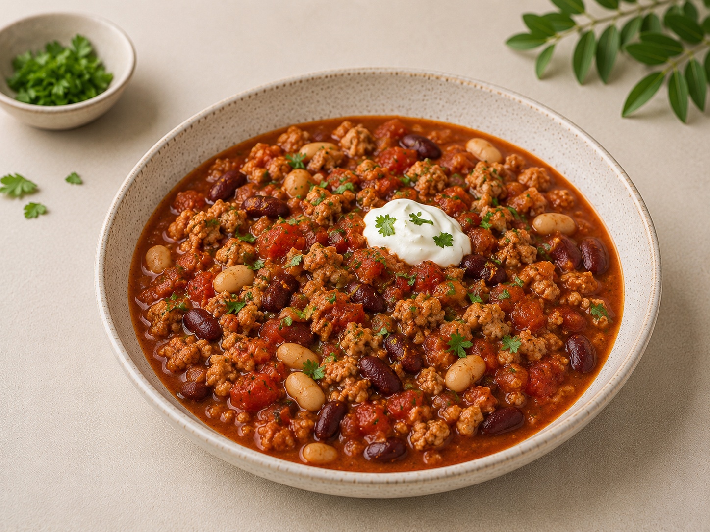 Foto de Chili de pavo con alubias
