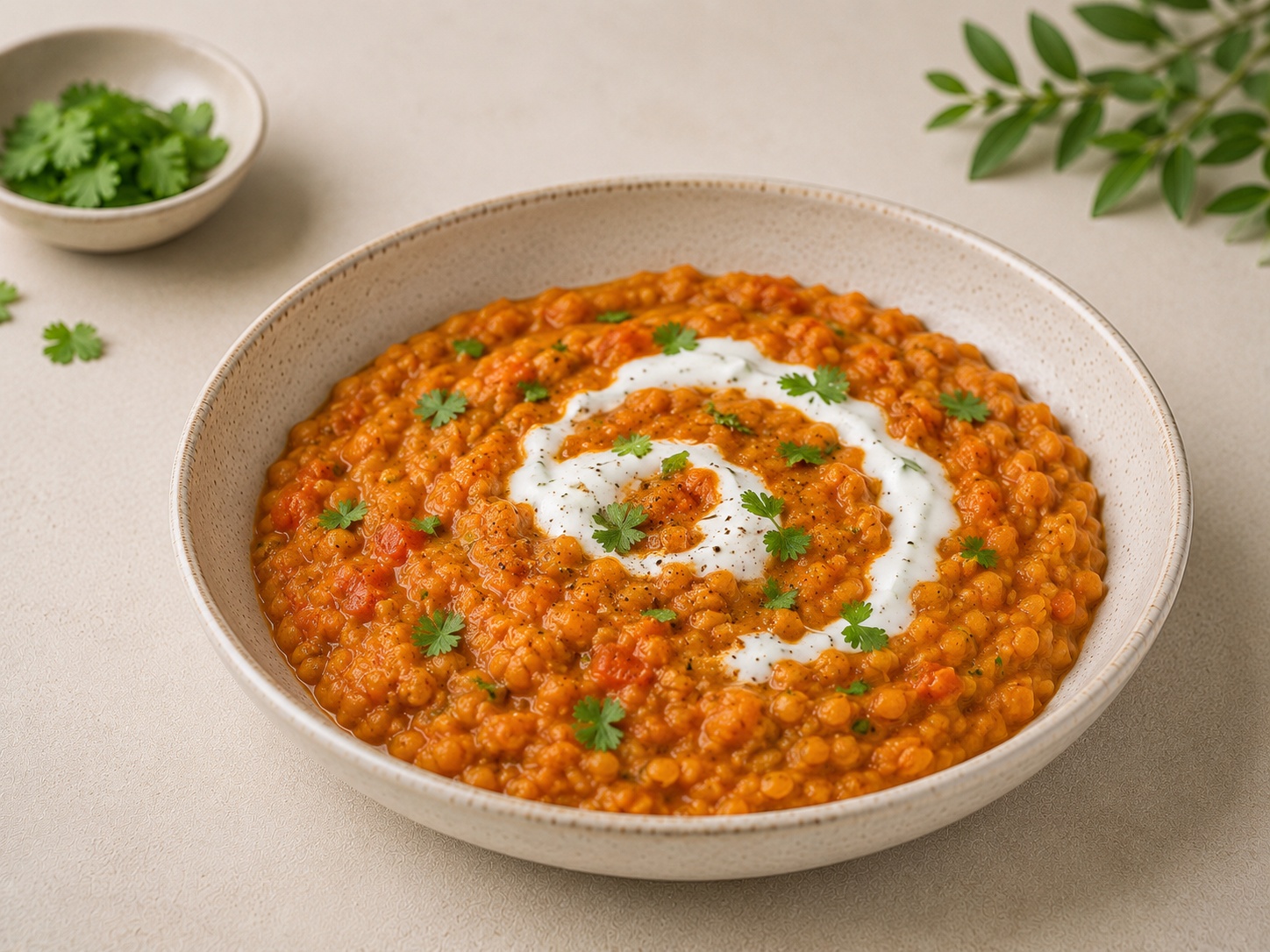 Foto de Curry de lentejas rojas con yogur