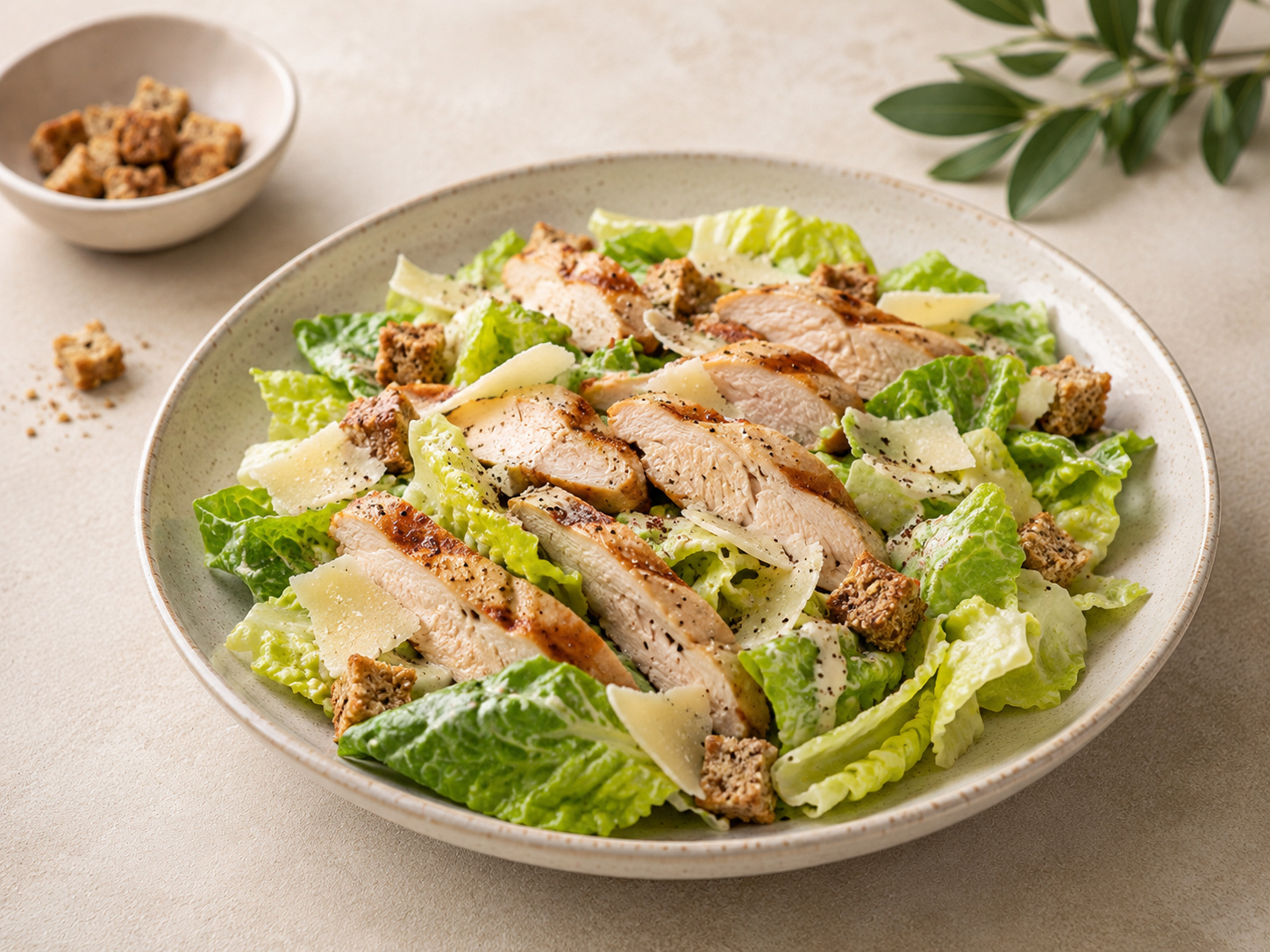 Foto de Ensalada César ligera con pollo