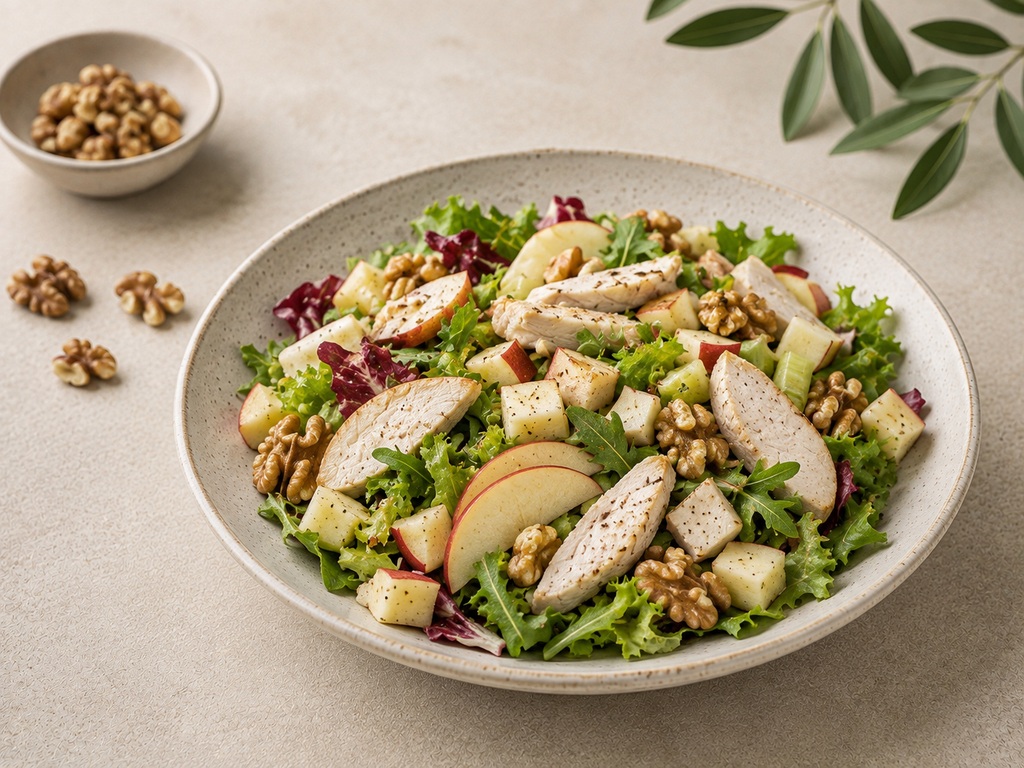 Foto de Ensalada de pavo, manzana y nueces