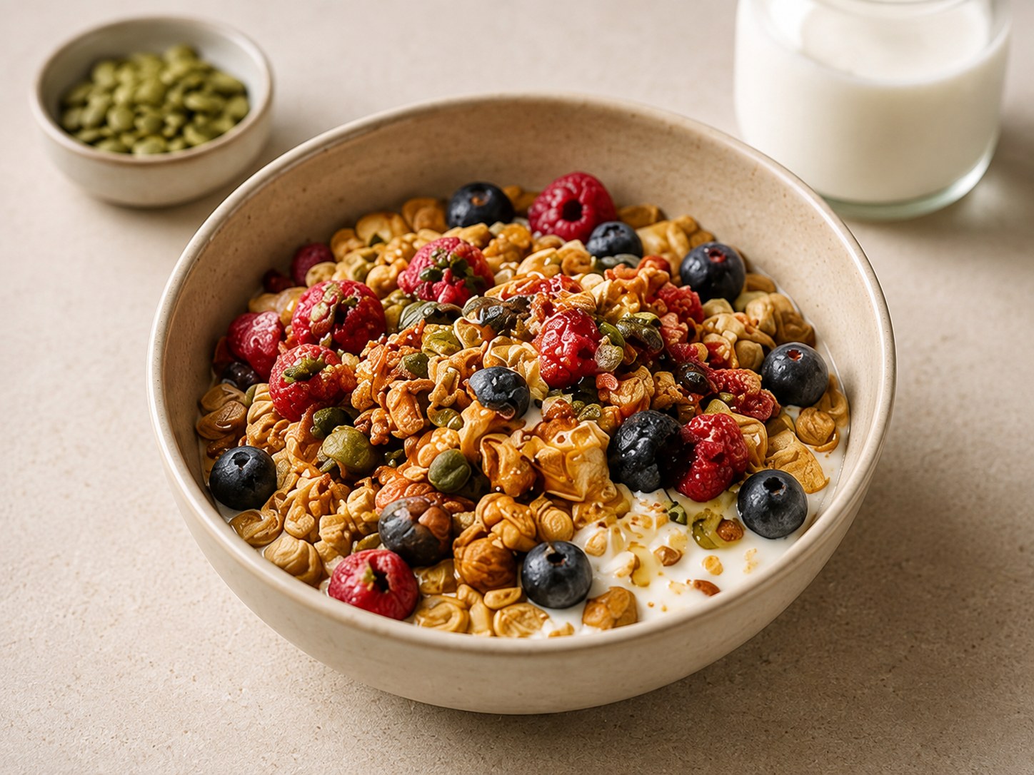 Foto de Muesli alto en proteína con kéfir
