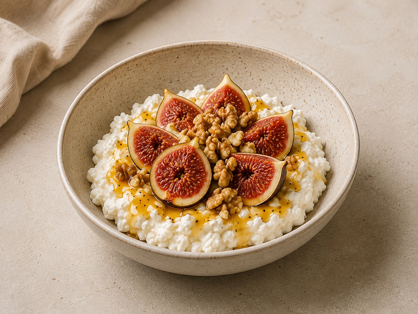 Foto de Ricotta con higos y nueces